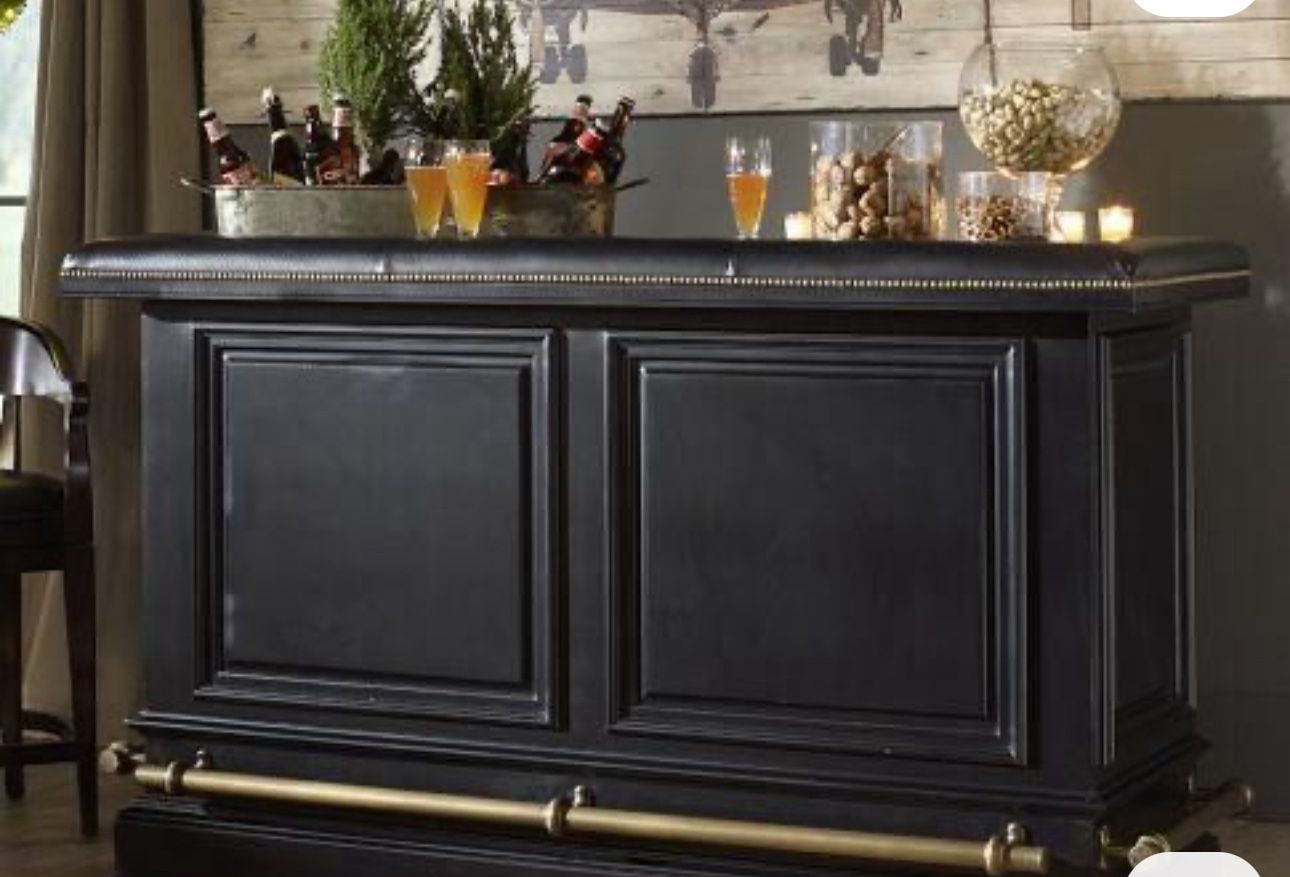 Pottery Barn Ultimate Bar Large Home Bar And Stools