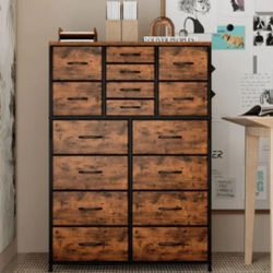 🪵🖤 Gavetero de Fibra Rigida Con Estructura De metal – Estilo rústico 🖤🪵