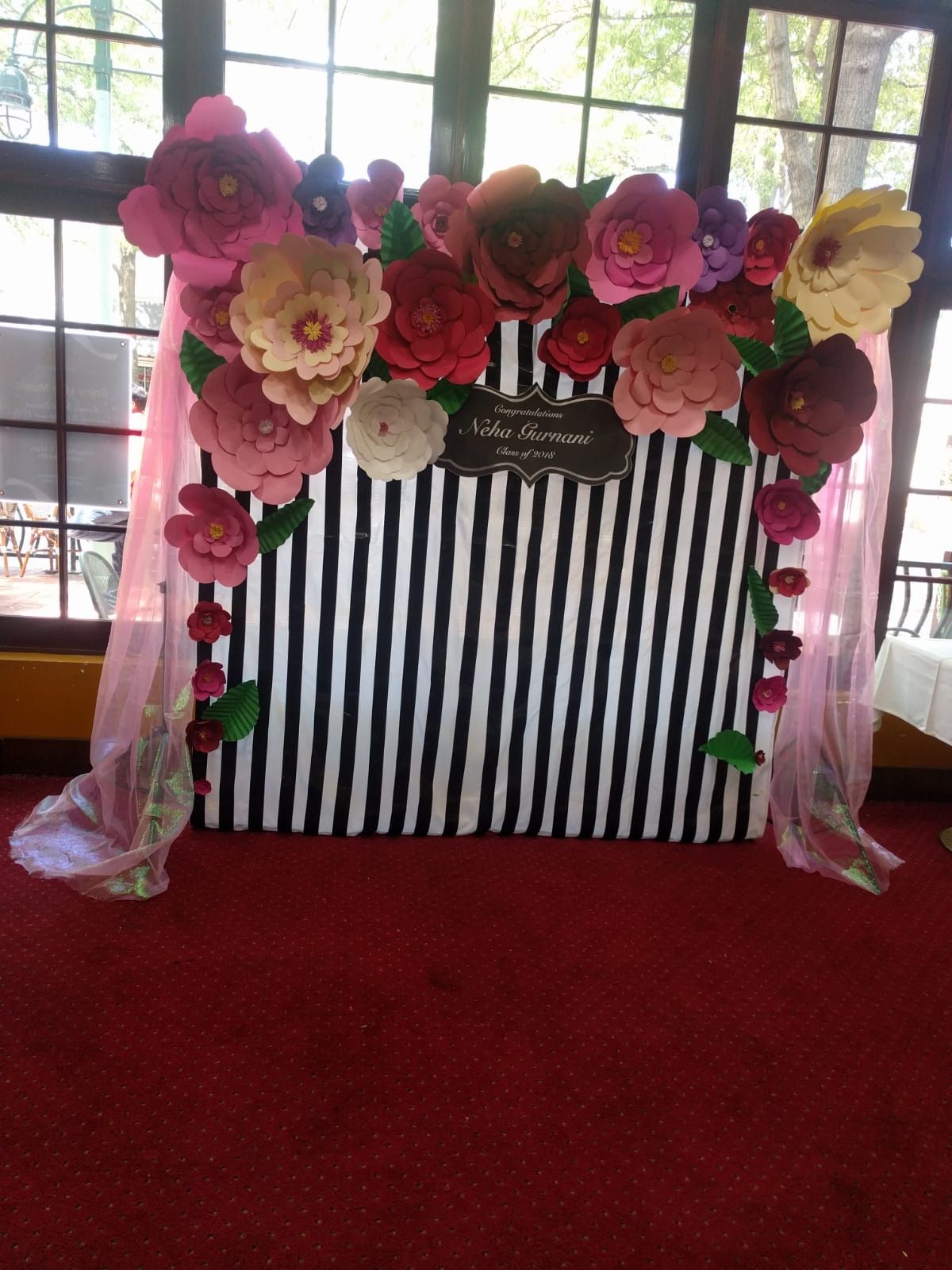 Flower party decoration