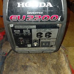 Honda GeneratorEU 2200I  INVERTER Natural Gas And Propane Whisperer