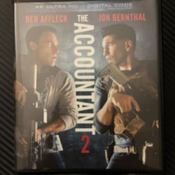 The Accountant 2 4K Ultra HD Blu Ray Movie