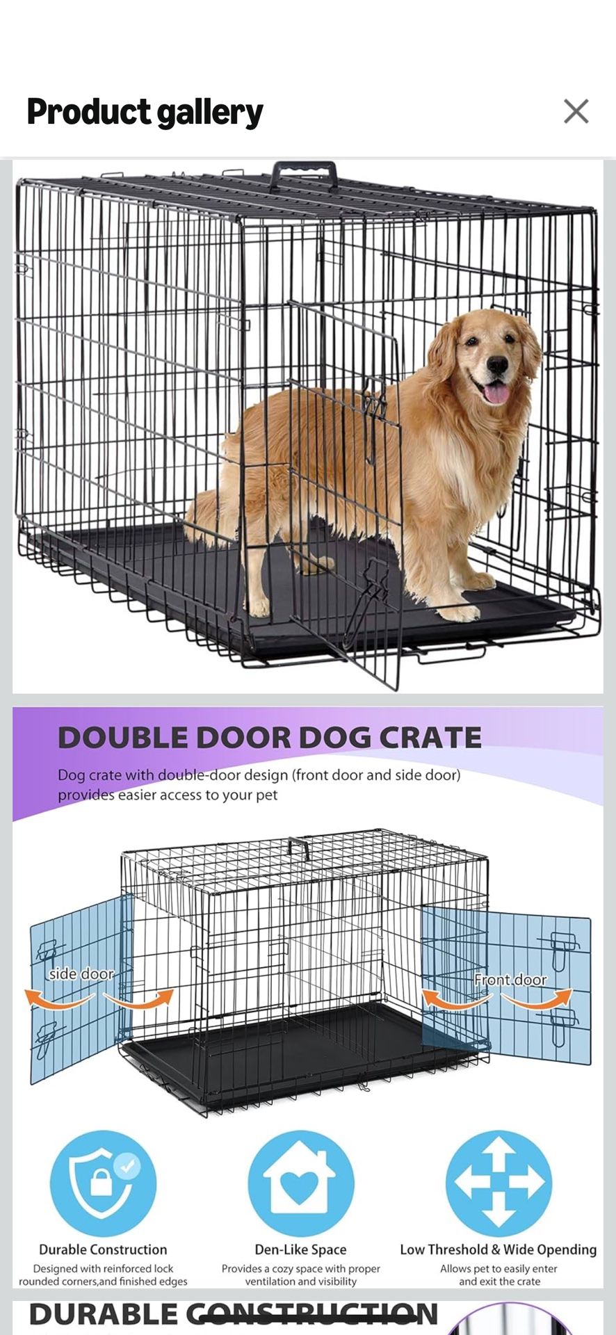 XL Dog crate
