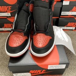 Nike air Jordan og 1 high banned bred 2016 NEW 9.5 Chicago royal toe supreme purple court pine