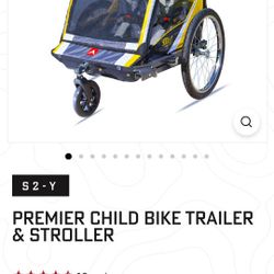 Premier Child Bike Trailer & Stroller Allen Sports