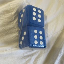 Blue Fuzzy Dice
