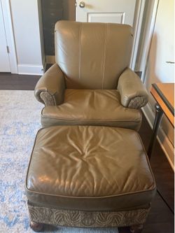 Chair with ottoman-pair