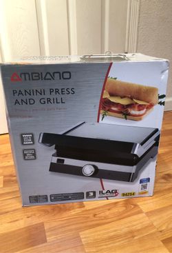 Panini press and grill