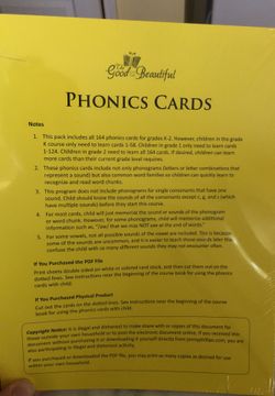 Brand New Phonics cards K-2