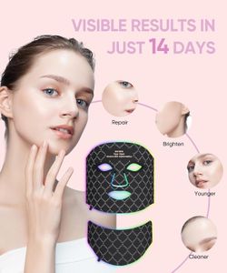 New 7-Color LED Red Light Therapy Mask - Face & Neck