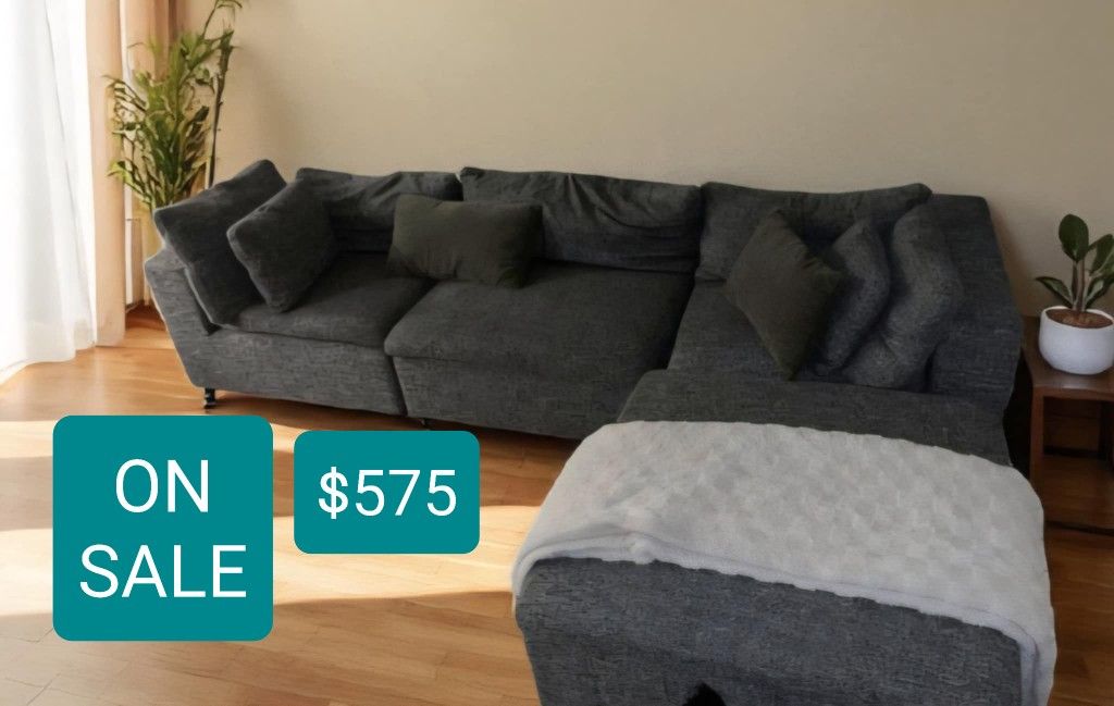 Modular Sectional Couch Sofa With Ottoman