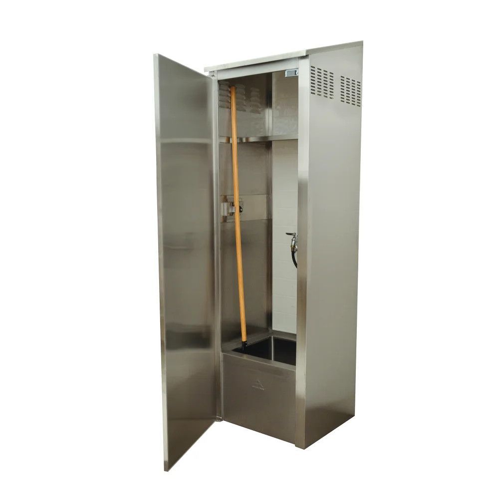 NEW 84" Mop Sink Cabinet Advance Tabco 9-OPC-84 All Stainless Steel #4085