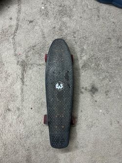 Black Plastic Penny-Style Mini Cruiser Skateboard