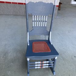 Antique Rocking Chair Solid Teak Wood 