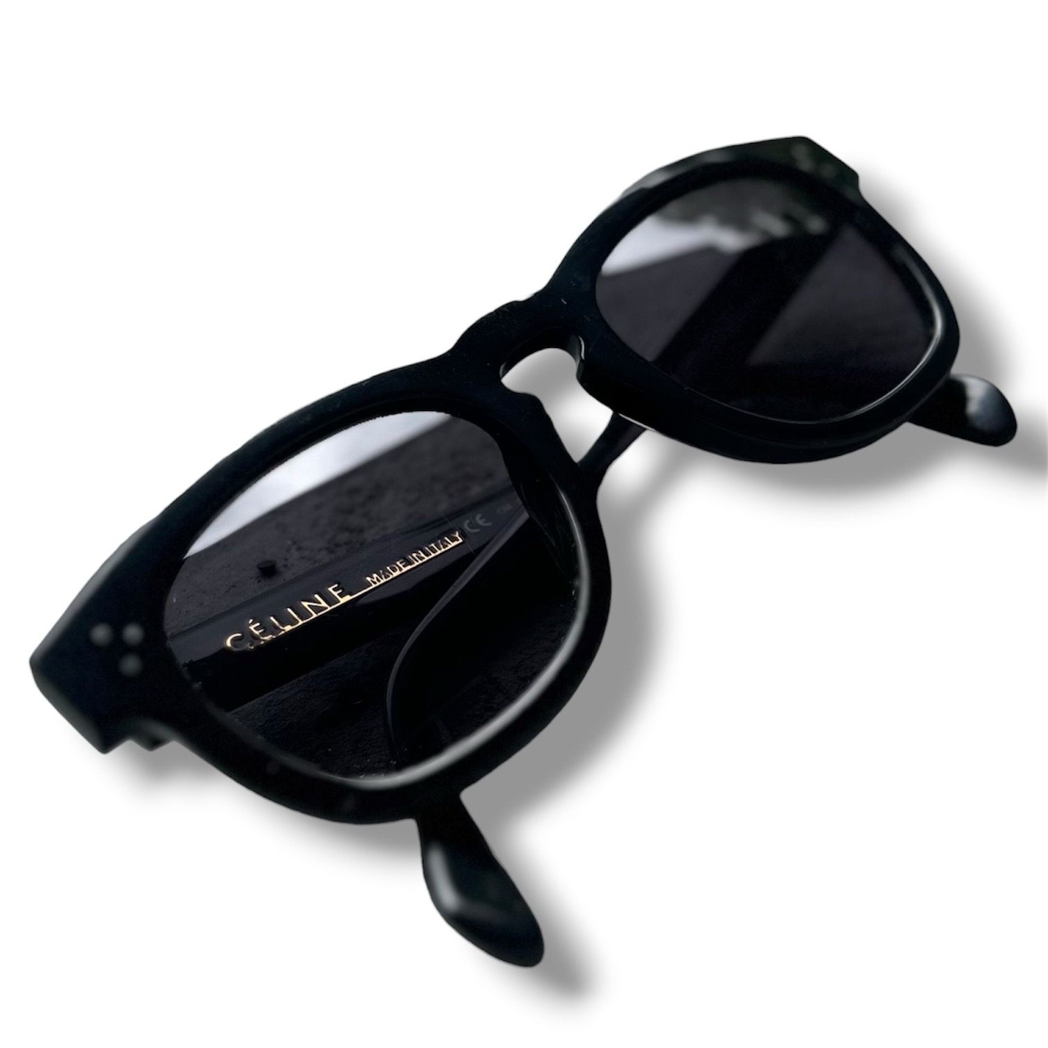 Celine Bold 3 Dots CL40233I 01A Shiny Black Sunglasses