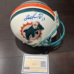 Dan Marino Signed And Autographed Miami Dolphins Fullsize Helmet Steiner 