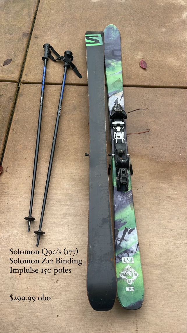 Salomon Men's Skis, Bindings And Poles