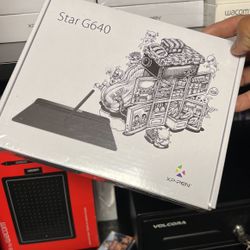XP-PEN Digital Drawing Tablet StarG640 Digital Graphic Tablet 6x4 Inch Art Tablet with Battery-Free Stylus
