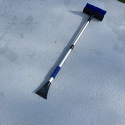 SNOW & ICE SCRAPER with BRUSHER & ALUMINUM 4 FEET EXTENSION HANDLE & WINDSHIELD WIPER BLADE Brand New 