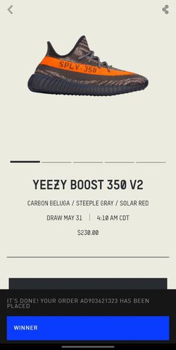 YEEZY BOOST 350 V2 10 CARBON BELUGA