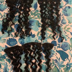 Curly Human Hair Extensions 5 Piece