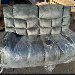Like New Edilmar 61.8'' Wide Modern and Super Soft Manual Reclining Loveseat Sofa