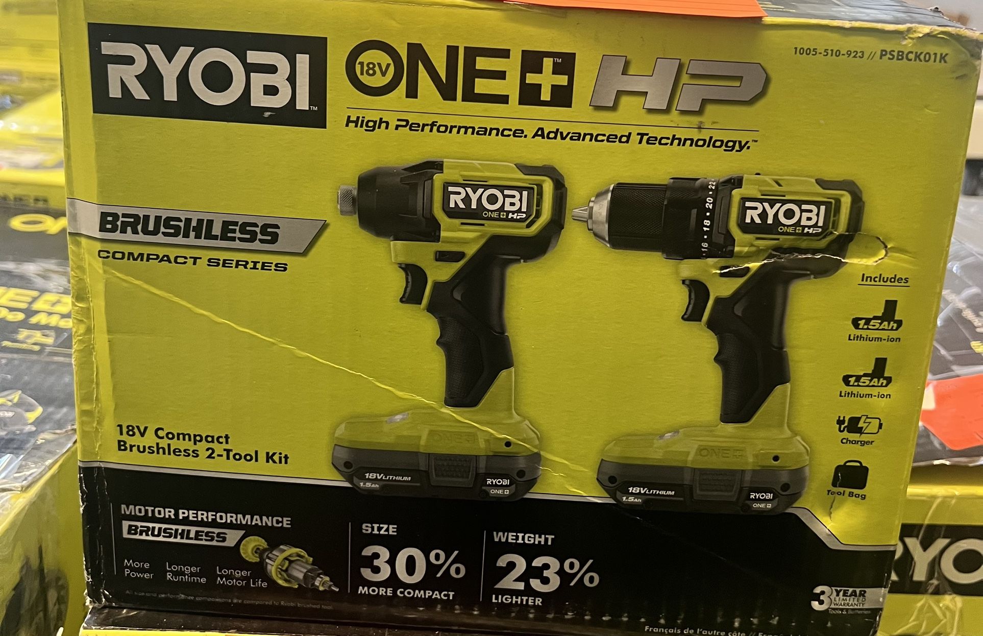 1/2 in. Drill/Driver and Impact Driver Kit w/(2) 2.0 Ah Batteries, Charger Your Price $125