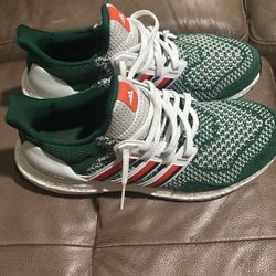 NEW Men's Adidas ULTRABOOST 1.0 Ultra Boost NCAA Running Shoes Miami
