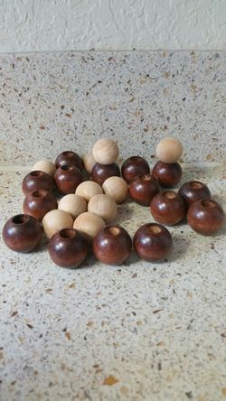 25 wooden balls