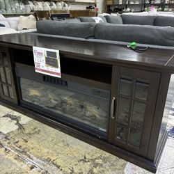 Tresanti TV Console with Electric Fireplace & Fan