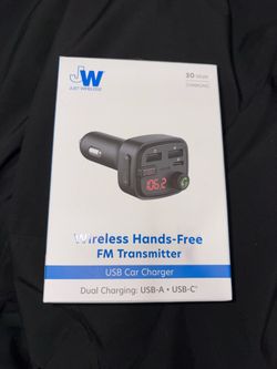 Just Wireless Bluetooth FM Transmitter USB Car Charger