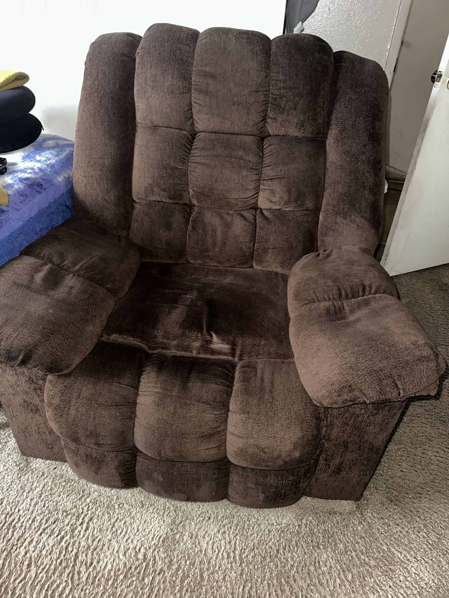 Brown recliner