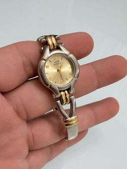 Anne Klein II Vintage Quartz Women's Two Tone Bracelet Dress Watch Dial