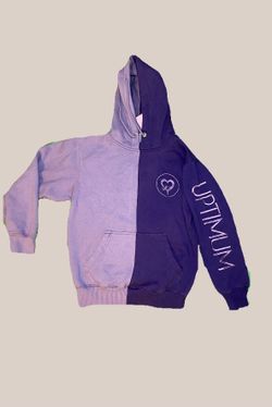 Uptimum Hoodie, Purple/Lilac Split Color, Small