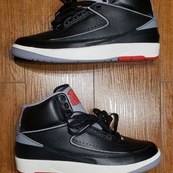 Nike Air Jordan 2 Retro Black Cement Men's Size 9.5 And Men's Size 8.5  Brand NEW *Authenticity Gurantee*