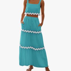 Two Piece Linen Outfit