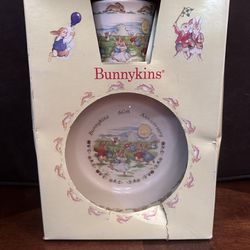 Royal Doulton Bunnykins 60th Anniversay Plate and Mug - Brand New