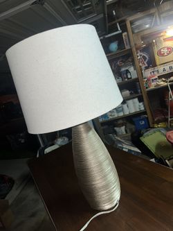 Gold and Silver Lamp