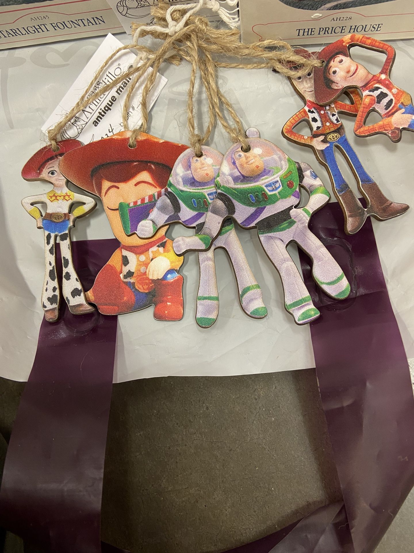 Disney Ornaments (6) Toy Story
