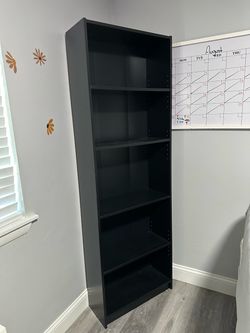 IKEA FINNBY Bookcase, black, 23 5/8x70 7/8 "