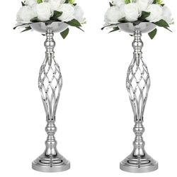 Four Piece Wedding Centerpieces Two  Gold To Silver