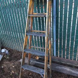 Wooden ladder
