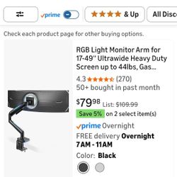 Ultrawide Monitor arm for 17-49'