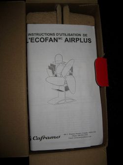 ECOFAN AIRPLUS #802 HEAT POWERED WOOD STOVE FAN NEW! for Sale in Stanwood,  WA - OfferUp