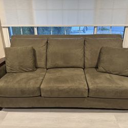 2 Piece Set - Suede couch and Love Seat - Great Condition