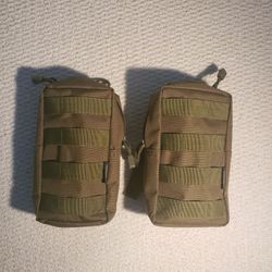 Tactical Pouches 8x5in (OD Green) 2 Pack