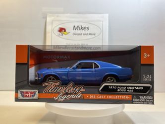 1970 Ford Mustang Boss 429 Diecast Model Car in 1/24 Scale by Motormax, NIB
