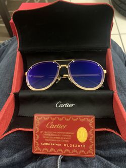 Brand new athuentic men’s Cartier sunglasses in original case