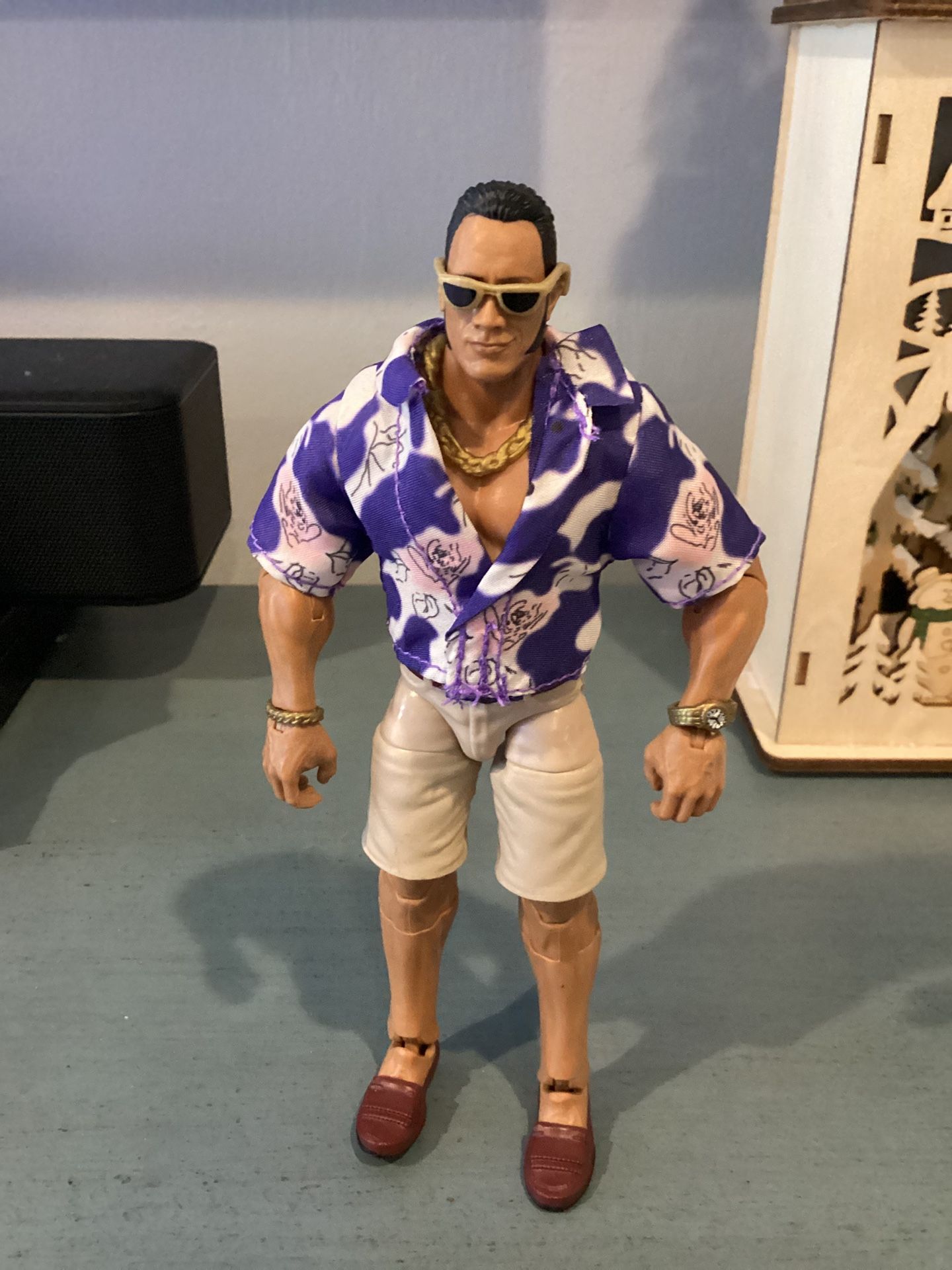 Wwe Rock Figure Rocky Maivia Wwf Fresh From Pack Unused Last One