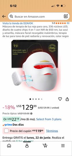 Máscara led