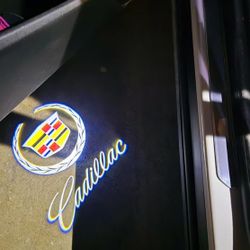 2 Cadillac Puddle Projector Logo Lights Plug N Play Easy Installation SHIPPING AVAILABLE Emblem Badge Sold Separately
